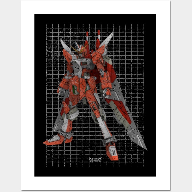 ZGMF-X09A Justice Gundam Wall Art by gblackid